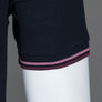 Fred Perry M3600 Polo Shirt Navy/Dusty Rose Pink/Oxblood