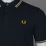 Fred Perry M3600 Polo Shirt Navy/Ecru/Honeycomb