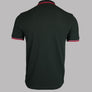 Fred Perry M3600 Polo Shirt Night Green/Bright Pink/Washed Red