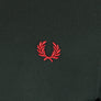 Fred Perry M3600 Polo Shirt Night Green/Bright Pink/Washed Red