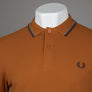 Fred Perry M3600 Polo Shirt Nut Flake/Field Green/Navy