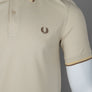 Fred Perry M3600 Polo Shirt Oatmeal/Champions Gold/Shaded Stone