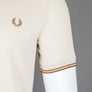 Fred Perry M3600 Polo Shirt Oatmeal/Dark Caramel
