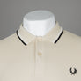 Fred Perry M3600 Polo Shirt Oatmeal/Ecru/Black