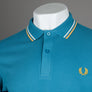 Fred Perry M3600 Polo Shirt Ocean/Snow White/Honeycomb