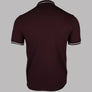 Fred Perry M3600 Polo Shirt Oxblood/Ecru/Black