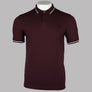 Fred Perry M3600 Polo Shirt Oxblood/Ecru/Black