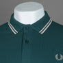 Fred Perry M3600 Polo Shirt Petrol Blue/Light Oyster