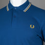 Fred Perry M3600 Polo Shirt Shaded Cobalt/Oatmeal/Honeycomb