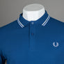 Fred Perry M3600 Polo Shirt Shaded Cobalt/Snow White/Light Smoke