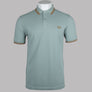Fred Perry M3600 Polo Shirt Silver Blue/Dark Caramel