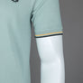 Fred Perry M3600 Polo Shirt Silver Blue/Honeycomb/Black