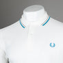 Fred Perry M3600 Polo Shirt Snow White/Warm Grey/Ocean