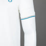 Fred Perry M3600 Polo Shirt Snow White/Warm Grey/Ocean