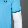 Fred Perry M3600 Polo Shirt Soft Blue/Anchor Grey/Black