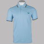 Fred Perry M3600 Polo Shirt Track Blue/Burnt Red/Sport Green