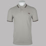 Fred Perry M3600 Polo Shirt Warm Grey/Brick