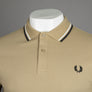 Fred Perry M3600 Polo Shirt Warm Stone/Snow White/Black
