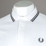Fred Perry M3600 Polo Shirt White/Black
