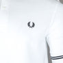 Fred Perry M3600 Polo Shirt White/Black