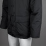 Fred Perry Padded Zip Through Hooded Jacket Black