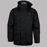 Fred Perry Padded Zip Through Hooded Jacket Black