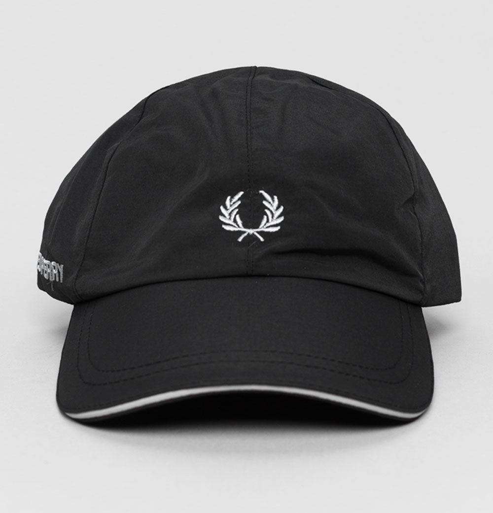 Fred Perry Piped Dual Branded Cap Black/Limestone – Bronx Clothing