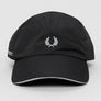 Fred Perry Piped Dual Branded Cap Black/Limestone