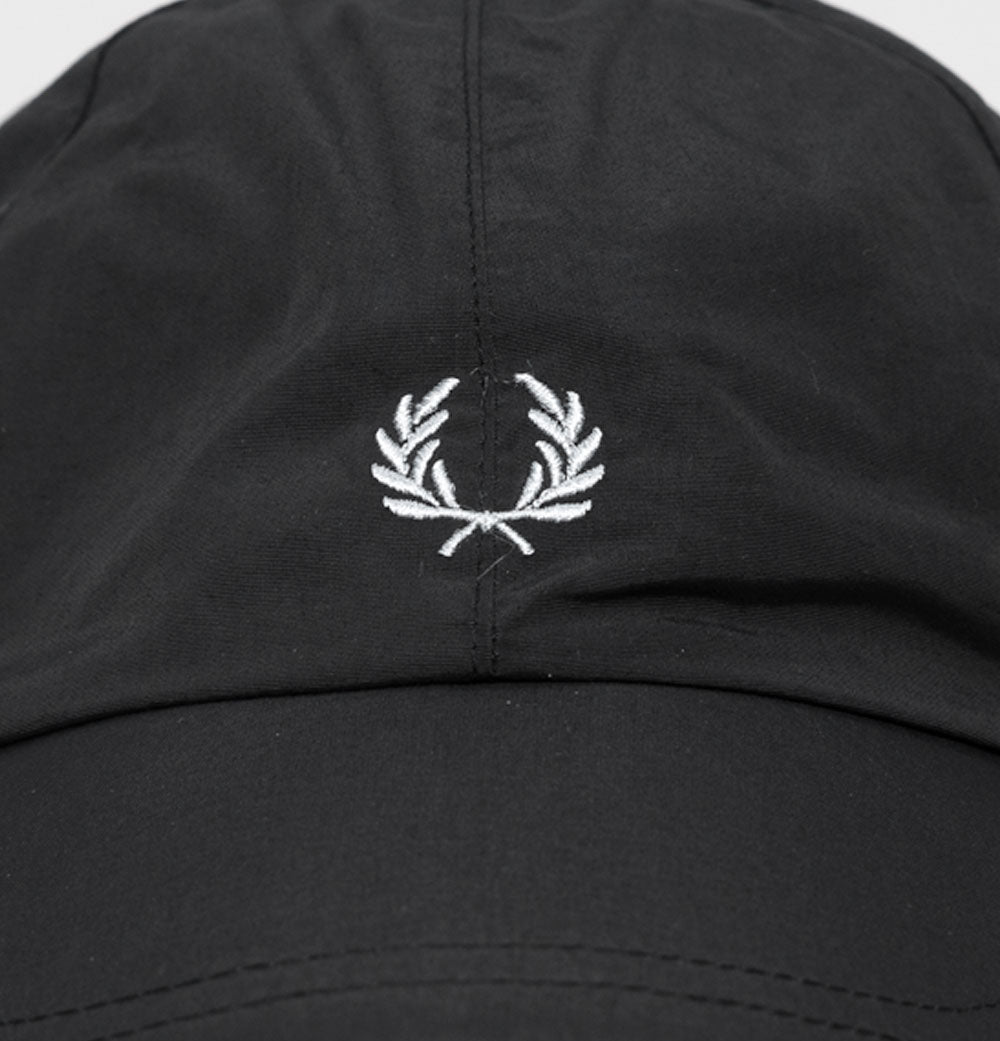 Fred Perry Piped Dual Branded Cap Black/Limestone – Bronx Clothing