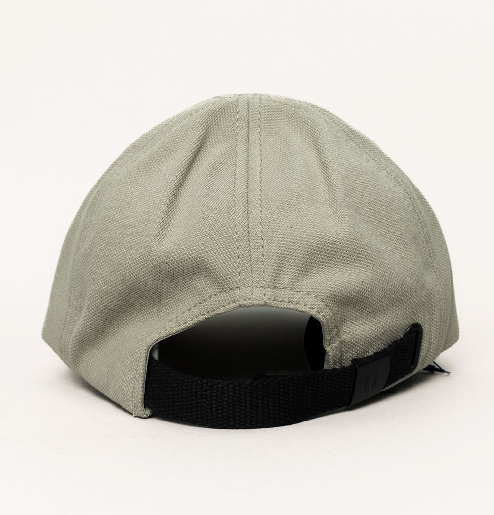 Fred Perry Pique Classic Cap Warm Grey/Brick – Bronx Clothing