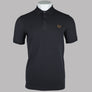 Fred Perry Plain Polo Shirt Anchor Grey/Dark Caramel