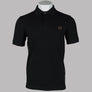 Fred Perry Plain Polo Shirt Black/Shaded Stone