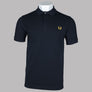 Fred Perry Plain Polo Shirt Navy/Honeycomb