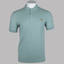 Fred Perry Plain Polo Shirt Silver Blue/Dark Caramel