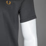 Fred Perry Ringer T-Shirt Anchor Grey/Dark Caramel