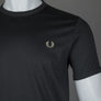 Fred Perry Ringer T-Shirt Anchor Grey