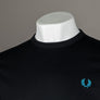 Fred Perry Ringer T-Shirt Black/Ocean