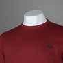 Fred Perry Ringer T-Shirt Burnt Red