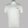 Fred Perry Ringer T-Shirt Ecru/Carbon Blue