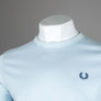 Fred Perry Ringer T-Shirt Light Ice/Midnight Blue