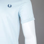 Fred Perry Ringer T-Shirt Light Ice/Midnight Blue