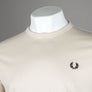 Fred Perry Ringer T-Shirt Oatmeal/Black