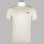 Fred Perry Ringer T-Shirt Oatmeal/Black