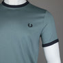 Fred Perry Ringer T-Shirt Stockport Blue/Navy