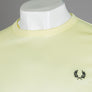 Fred Perry Ringer T-Shirt Wax Yellow/Black