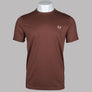 Fred Perry Ringer T-Shirt Whisky Brown