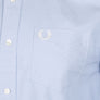 Fred Perry Short Sleeve Oxford Shirt Light Smoke