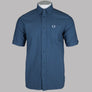 Fred Perry Short Sleeve Oxford Shirt Midnight Blue