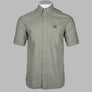 Fred Perry Short Sleeve Oxford Shirt Warm Grey