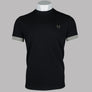 Fred Perry Striped Cuff T-Shirt Black/Green
